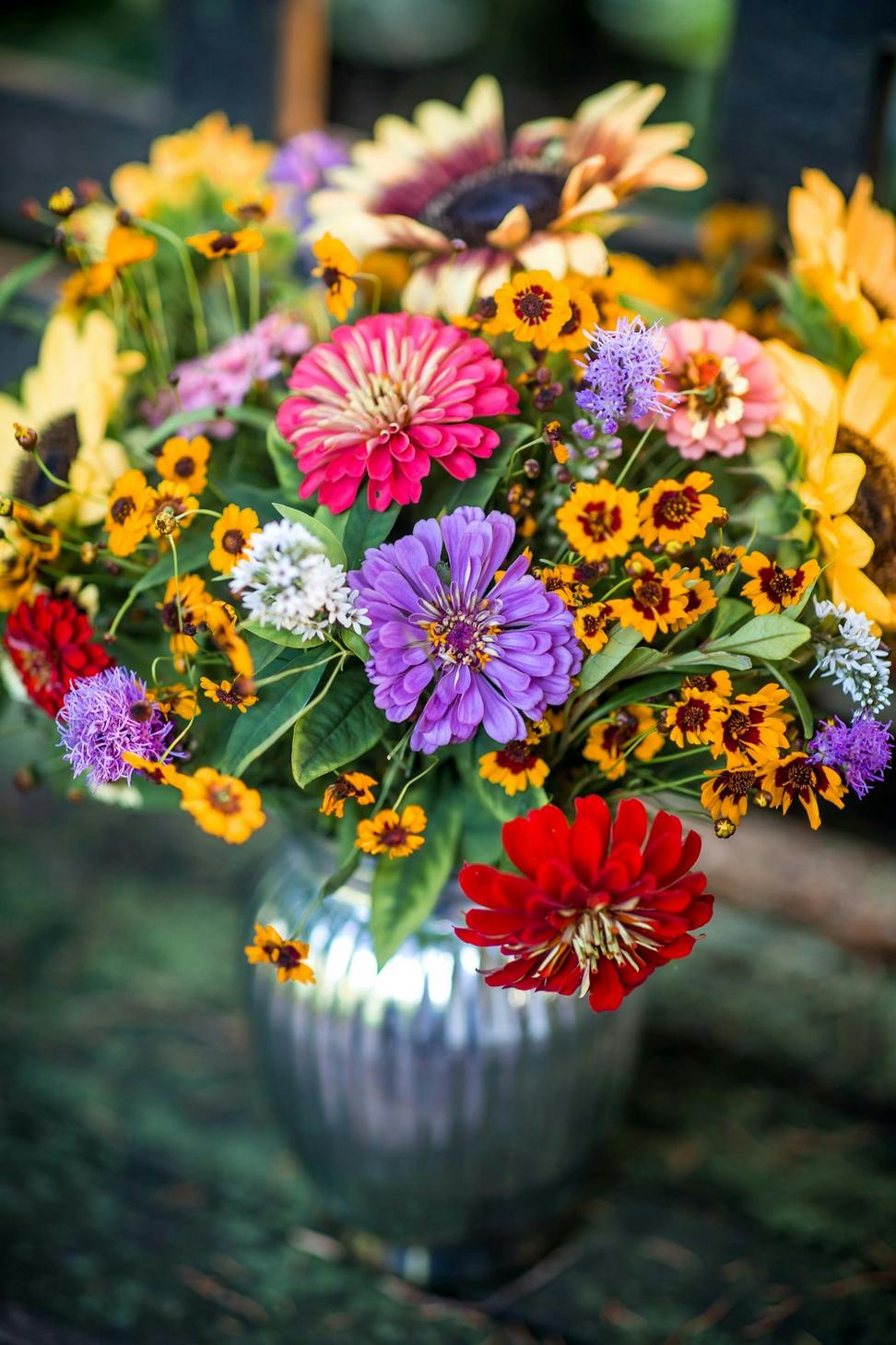 Colorful wildflower bouquet
